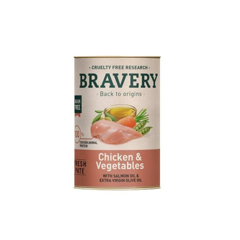 Bravery Pate Chicken & Vegetables Adult Dog 290g