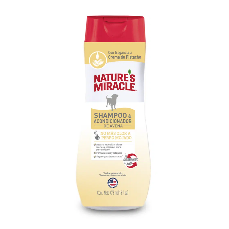 Natures Miracle Shampoo y Acondicionador Avena Pistacho 473ML