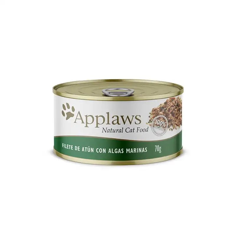 Applaws Enlatado Filete De Atun Con Algas Marinas Para Gatos 70gr