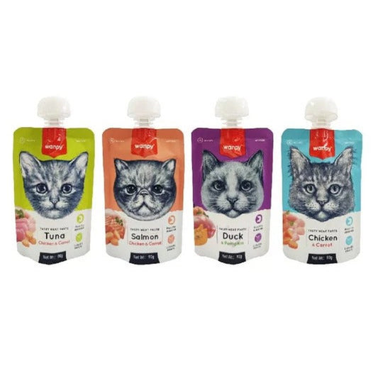Wanpy Tasty Meat Paste Cat-Pasta Cremosa 90G