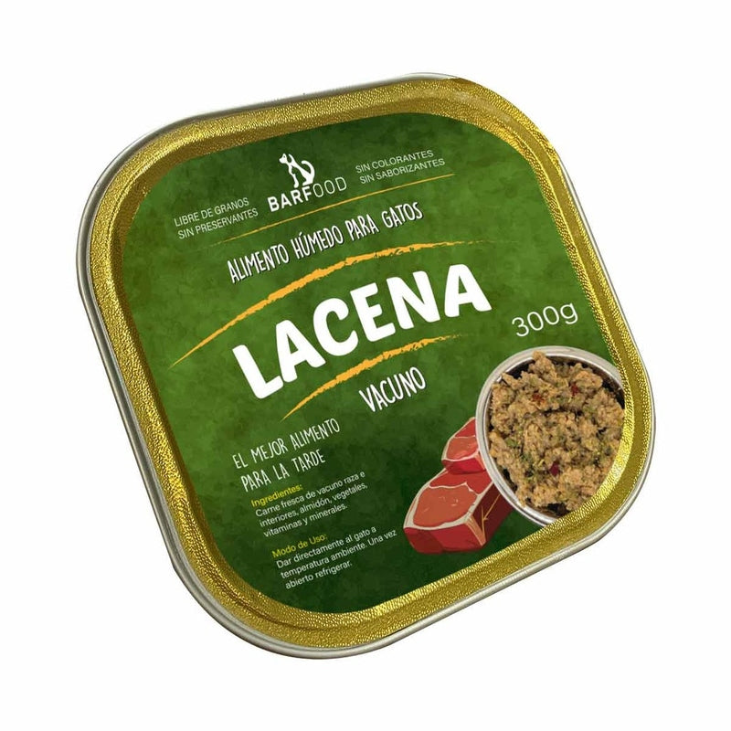 Lacena Alimento Húmedo de Vacuno Para Gato
