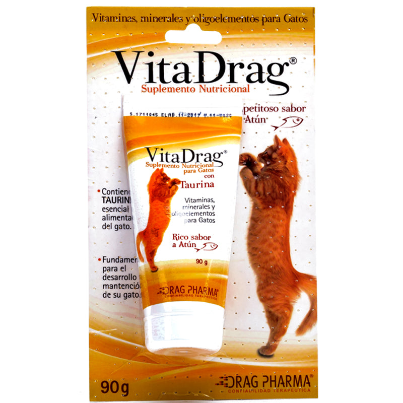 Vita Drag Suplemento Nutricional Para Gatos 90G