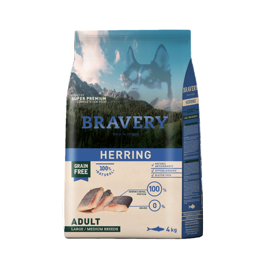 Bravery Adult Dog Large/Medium Herring