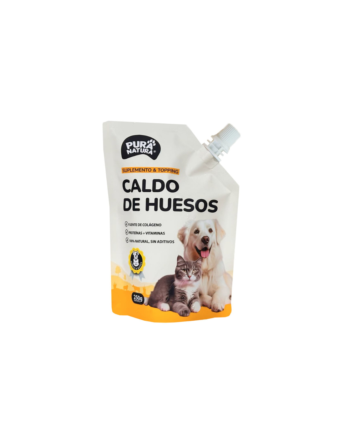 Pura Natura Caldo de Huesos Para Perros y Gatos 250Gr