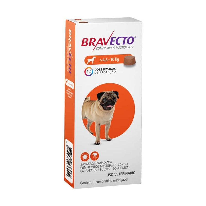 Antiparasitario Bravecto De 4.5 A 10Kg Para Perros 1Comp.