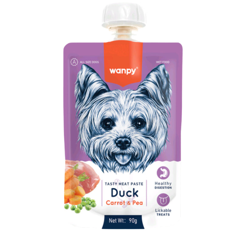 Wanpy Tasty Meat Paste Dog - Pasta Sabor A Pato 90G