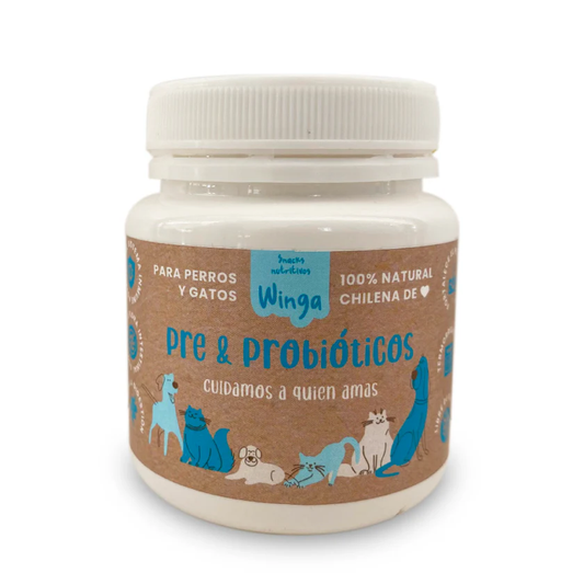 Pre & Probioticos Winga Para Perros y Gatos 60 Grs