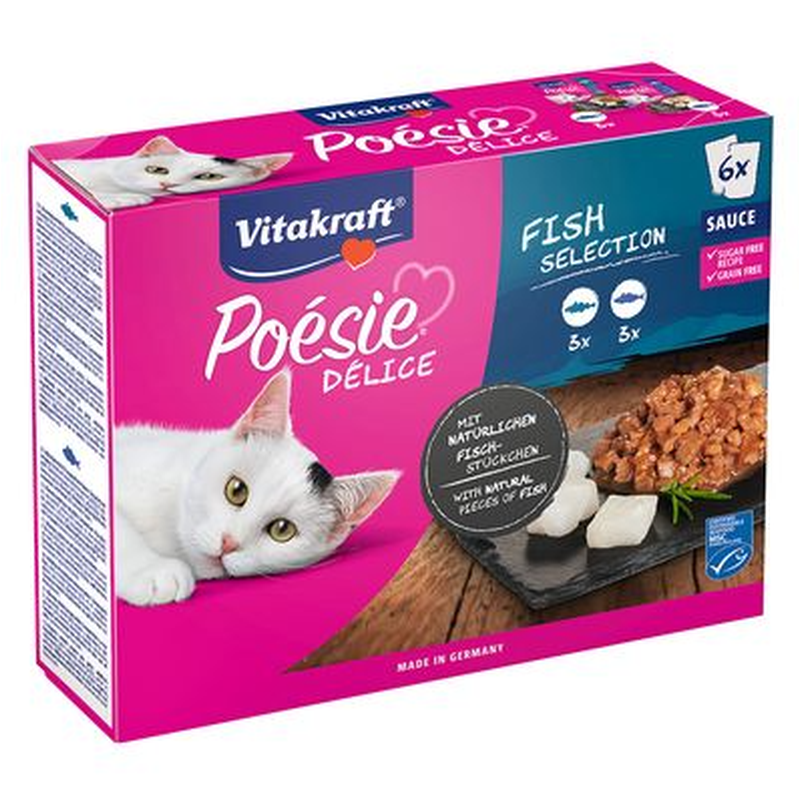Pack 6 Unidades Vitakraft Pescado Para Gato 85G