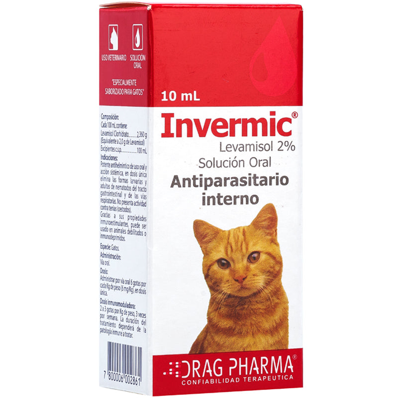 Invermic Antiparasitario Interno Felino 10Ml
