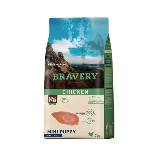 Bravery Mini Puppy Small Breeds Chicken 7Kg