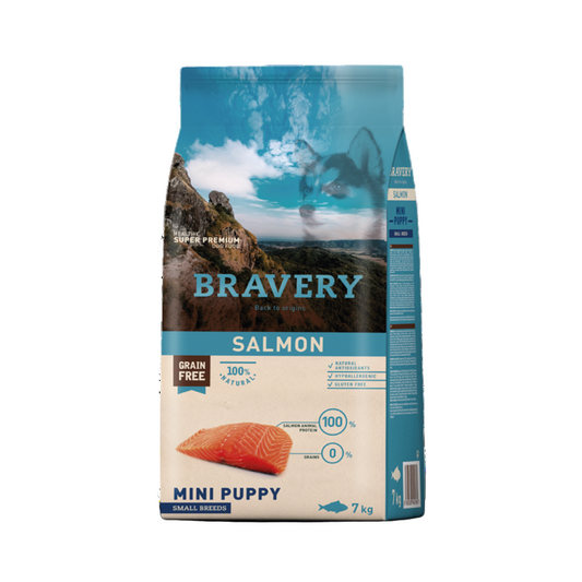 Bravery Mini Puppy Small Breeds Salmon 7Kg