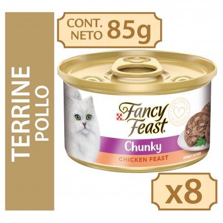 Pack 8 Unidades Fancy Terrine Pollo 85G