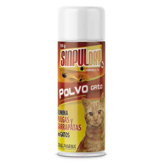 Sinpul Talco Antipulgas Para Gatos 100G