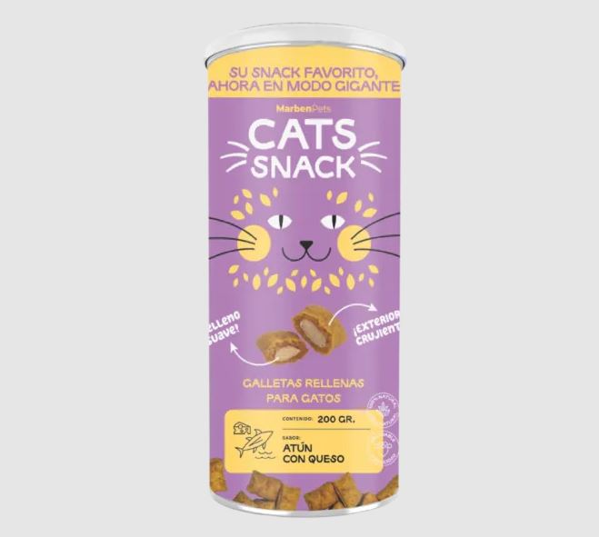 Marben Cats Snack Maxi Galletas Relleno De Atún Con Queso 200G