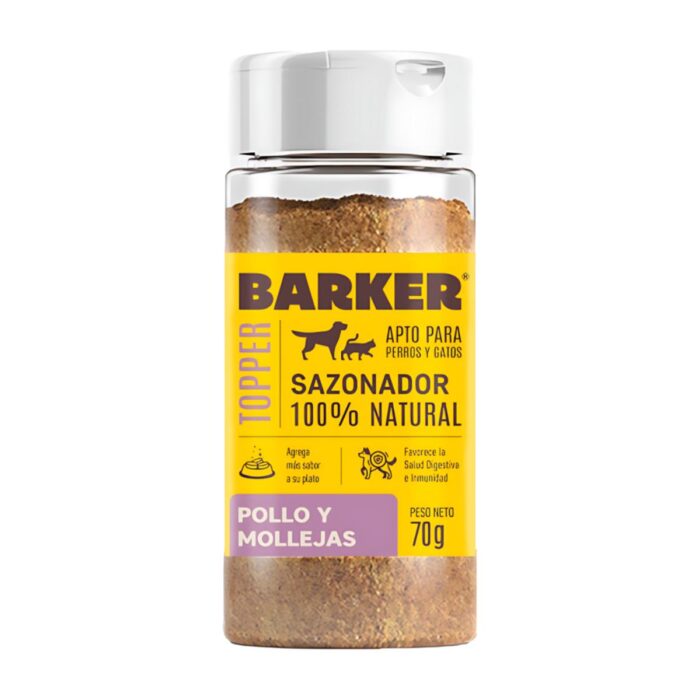 Barker Sazonador Pollo y Mollejas  Perros y Gatos 70gr