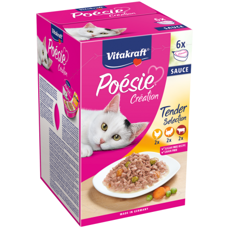 Pack 6 Unidades Vitakraft Variedades Para Gato 85Gr