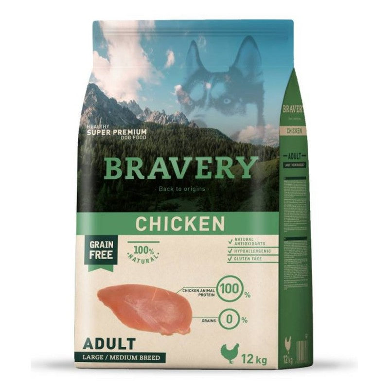 Bravery Adult Dog Large / Medium Breeds Chicken 12Kg