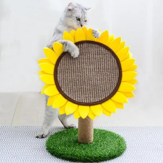Rascador Forma de Girasol Para Gatos