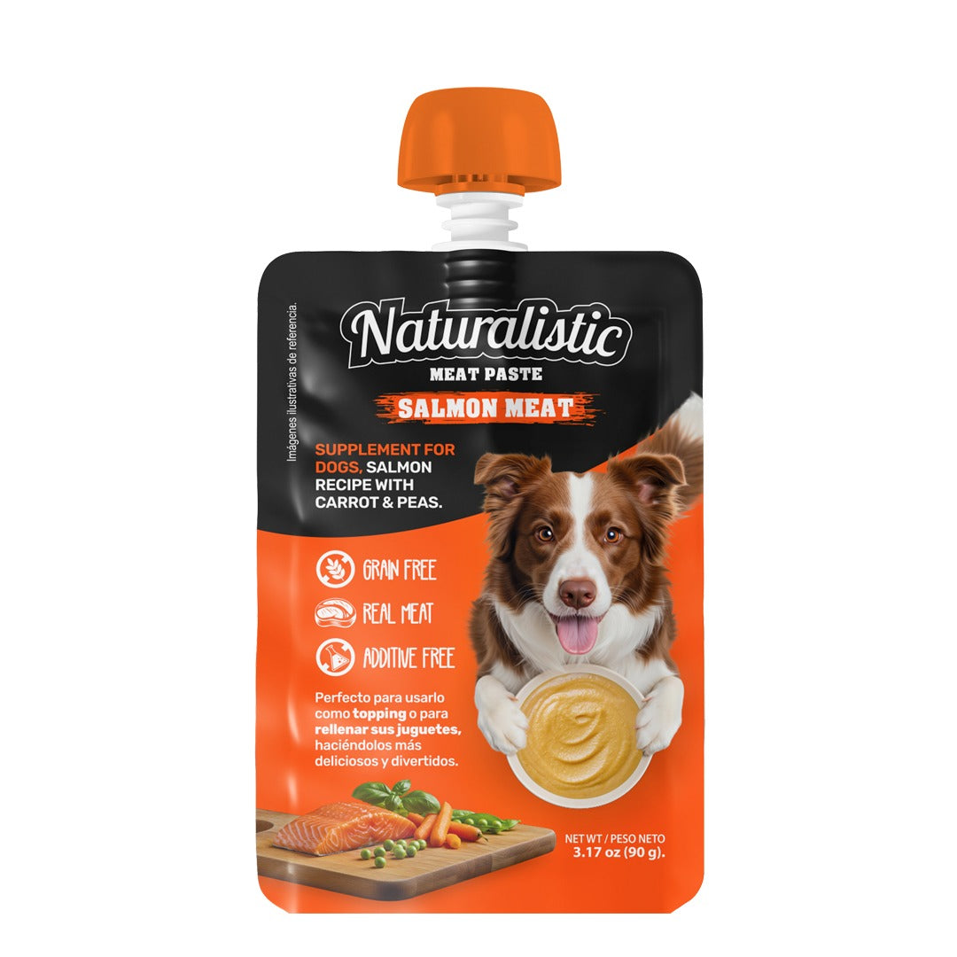 Naturalistic Meat Paste Salmon Dog -Pasta de Salmon Para Perro 90G