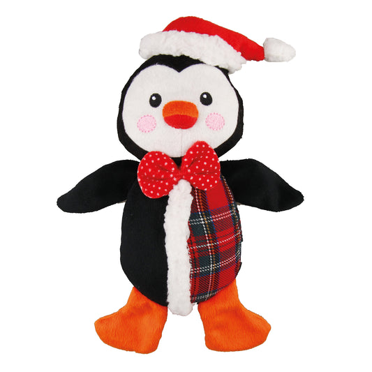 Gigwi Peluche Pingüino Navideño Juguete Para Perro Talla S-M
