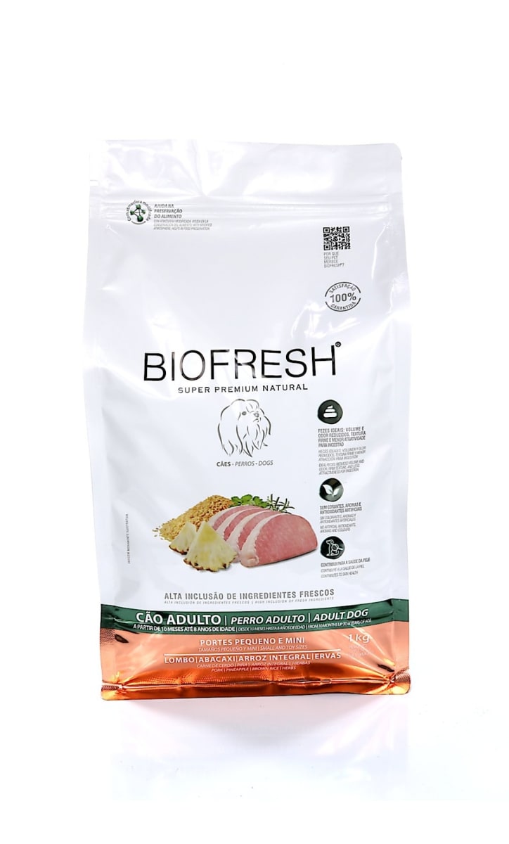 Biofresh Adult Raza Pequeña Monoproteico De Cerdo Y Piña 3Kg