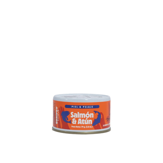 SuniSelecto Alimento Húmedo Piel y Pelaje Salmón y Atún Para Gato 79 Gr