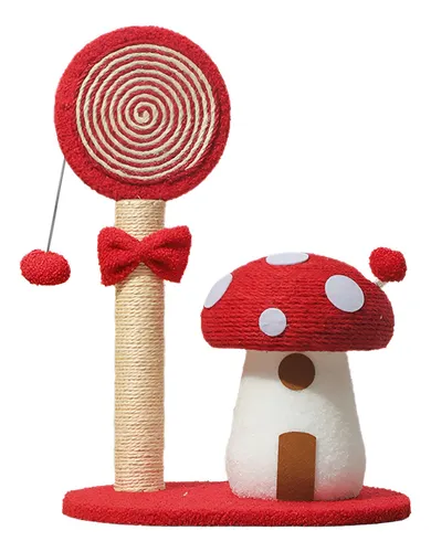 Rascador Forma de Hongo Sisal Para Gatos