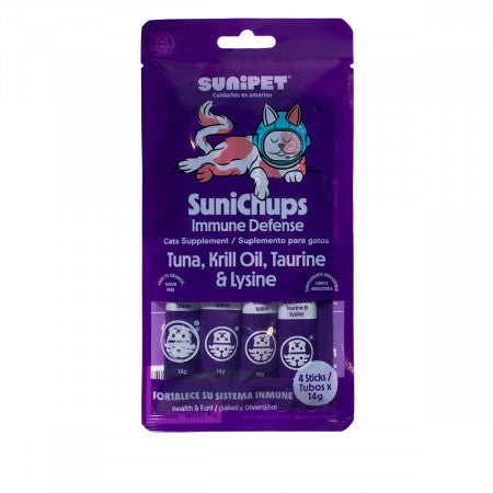 SuniChups Sistema Inmune Snack Cremoso Para Gatos 56gr