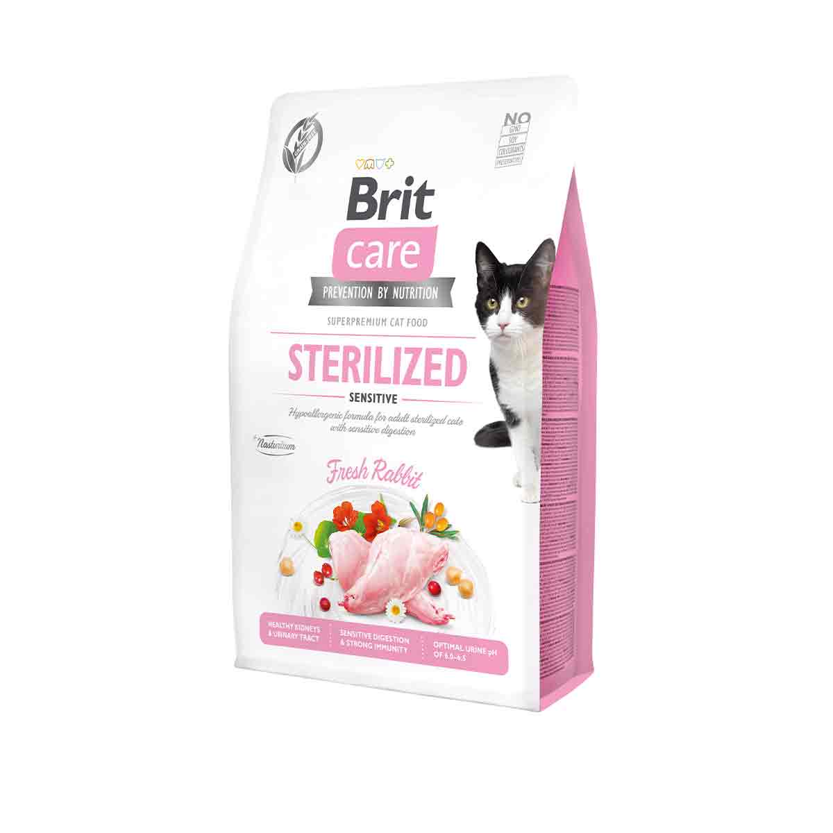 Brit Care Adult Cat Sterilized Sensitive - Sensible Conejo Fresco 7Kg Oferta Especial