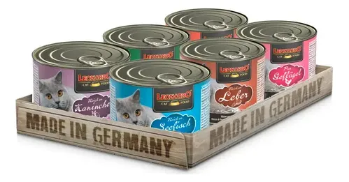 Pack 6 Unidades Leonardo Enlatado Cat Adult Variedades 200G