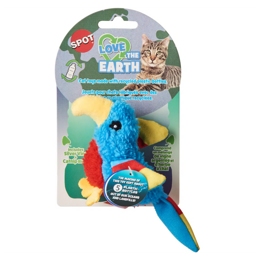 Spot Peluche Perico Con Catnip Para Gatos