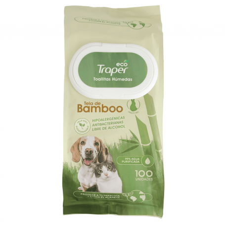 Traper Toallitas Humedas De Bamboo 100 Unidades