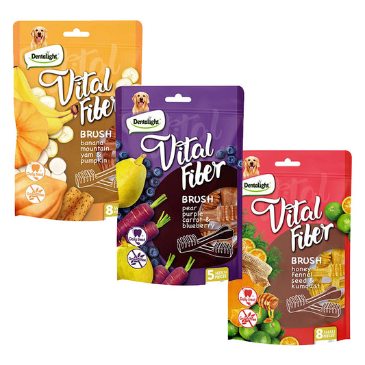 Dentalight Vital Fiber Brush - Snack Para Perro 80G