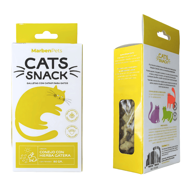 Marben Cats Snack Relleno De Conejo Con Hierba Gatera 80G