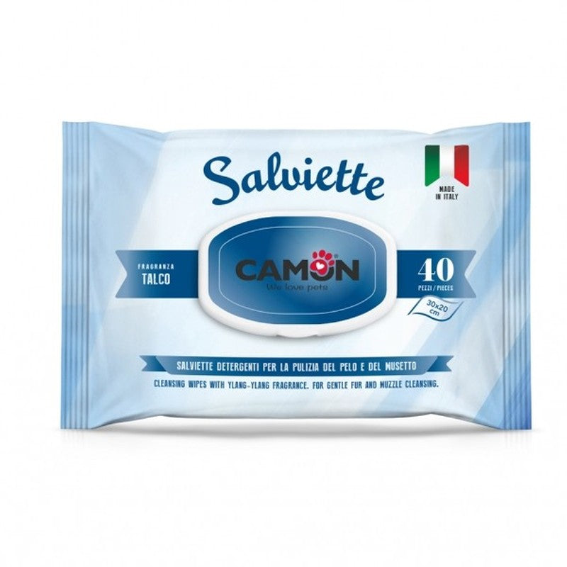 Camon Toallitas Humedas Fragancia Talco 40 Unidades