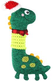 Gigwi Peluche Dinosaurio Cuello Cuerda Juguete Para Perro Talla M