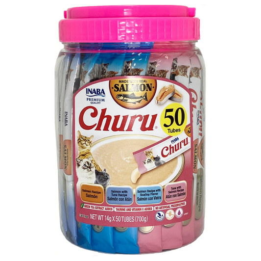 Churu Cat Varieties de Salmón 50 Unidades