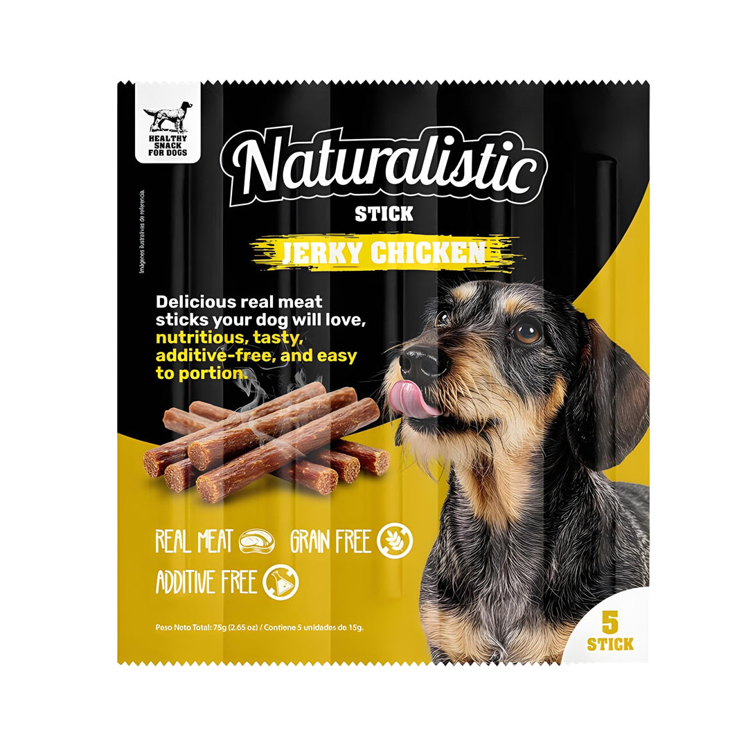 Naturalistic Stick-Snack Para Perros Libre de Granos 75Grs