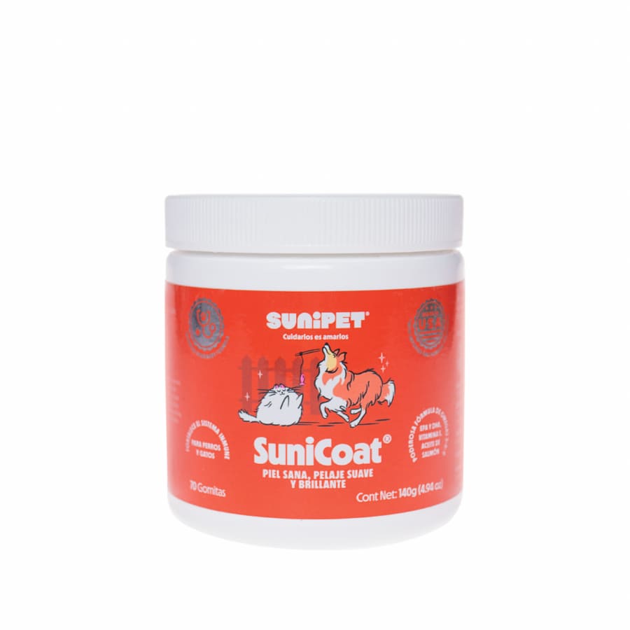 SuniCoat - Suplemento piel y pelaje de perros y gatos 140 GR