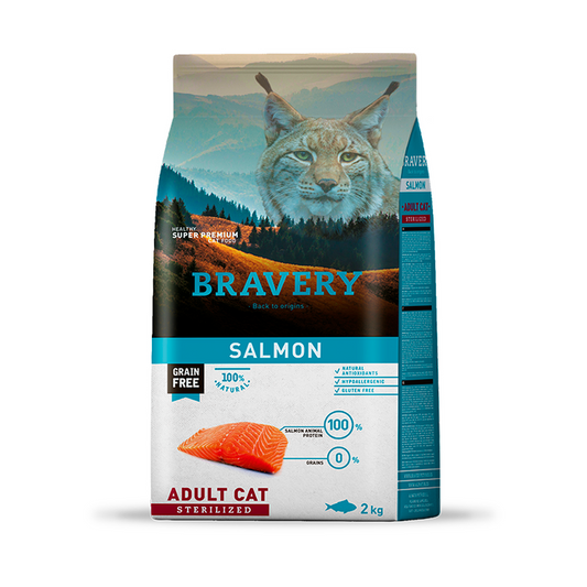 Bravery Adult Cat Sterilized Salmon 2Kg