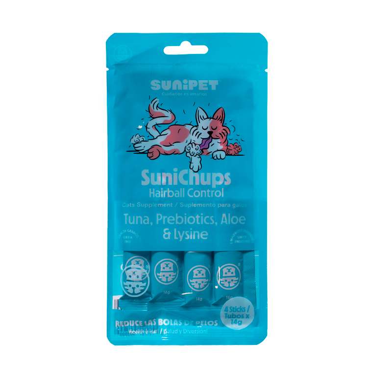 SuniChups Bola de Pelos Atún  Snack Cremoso Para Gatos 56gr