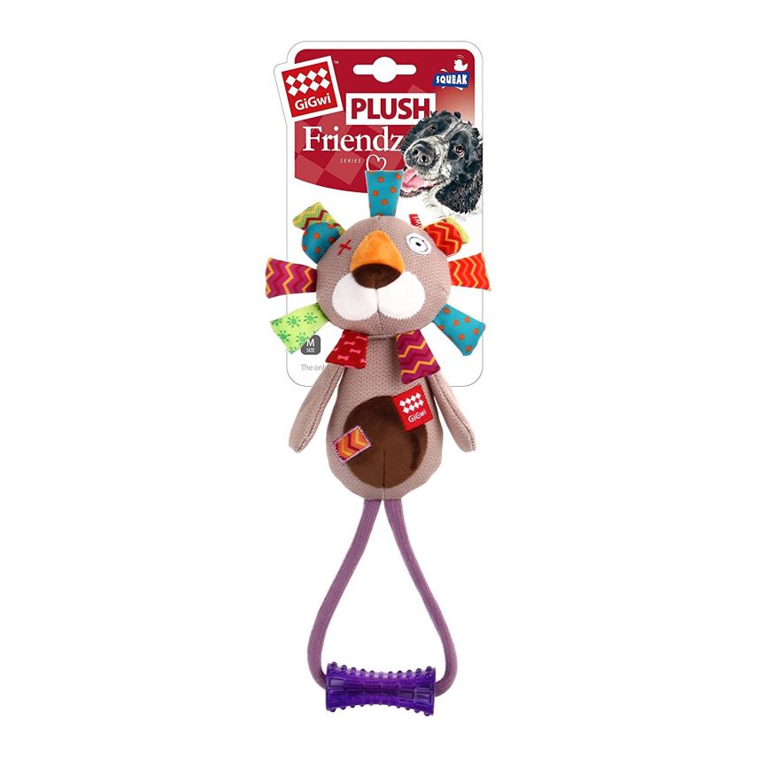 Gigwi Plush Friendz Lion  Peluche Para Perro M