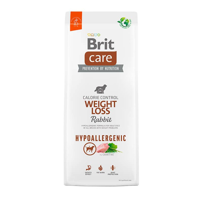 BRIT CARE WEIGHT LOSS RABBIT &amp; RICE DOG 12KG