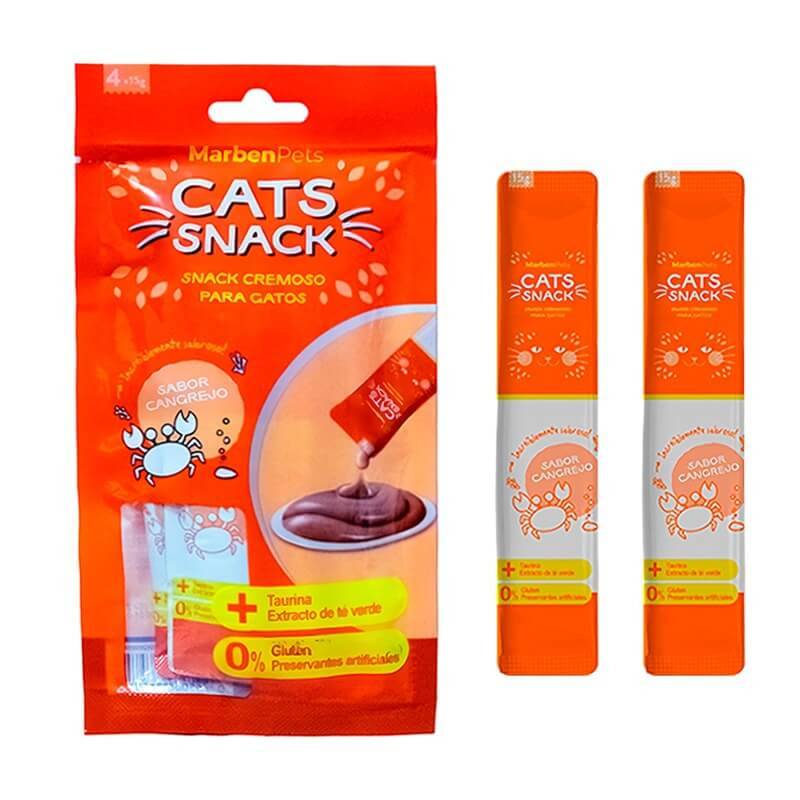 Cats Snack Tubito Cremoso 4 unidades