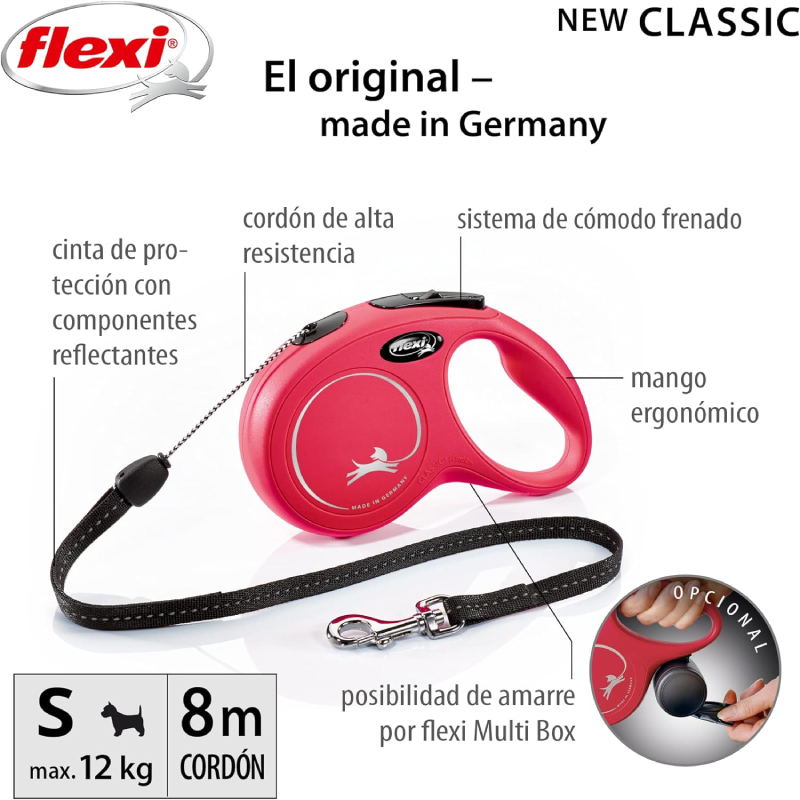 Flexi Retractil S Cordon 8M