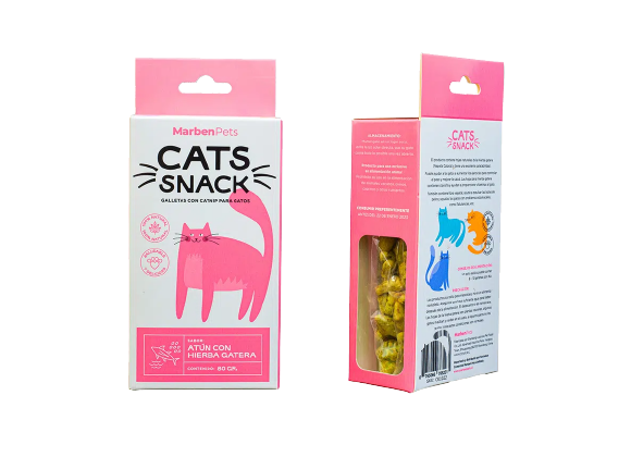 Pack 3x2 Marben Cats Snack Variados con Hierba Gatera 80G