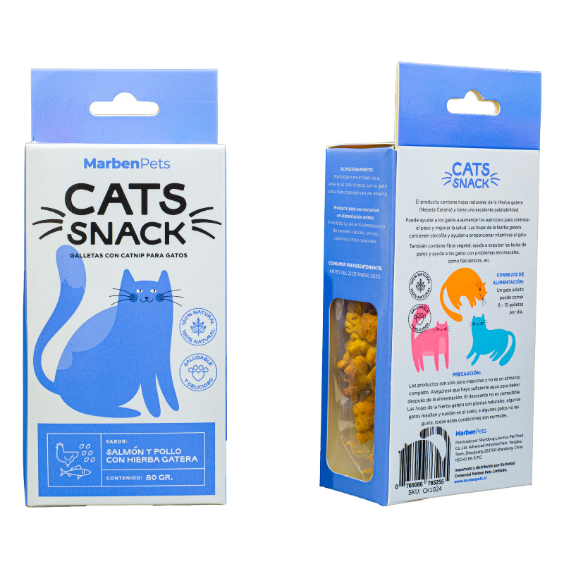 Pack 3x2 Marben Cats Snack Variados con Hierba Gatera 80G