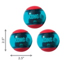 Kong Squeezze Ball Medium 3Pack