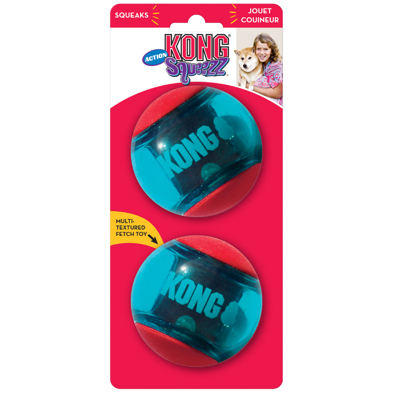 Kong Squeezze Ball Large 2Pack