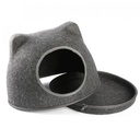 Pawise Cat Igloo Fieltro Gris